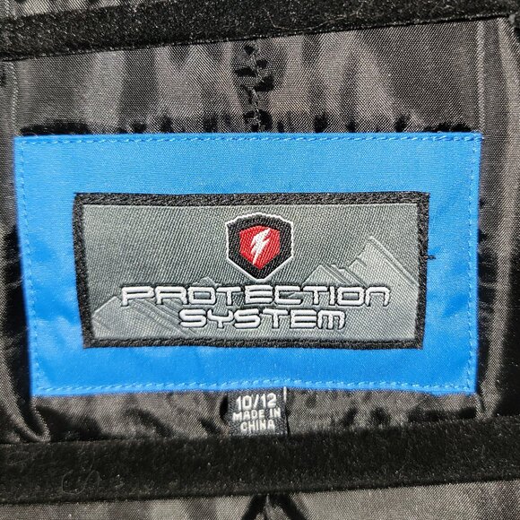 Boy's Protection System Ski-Snowboarding Jacket, Blue/Black, EUC Boys Size 10-12 - Picture 5 of 6